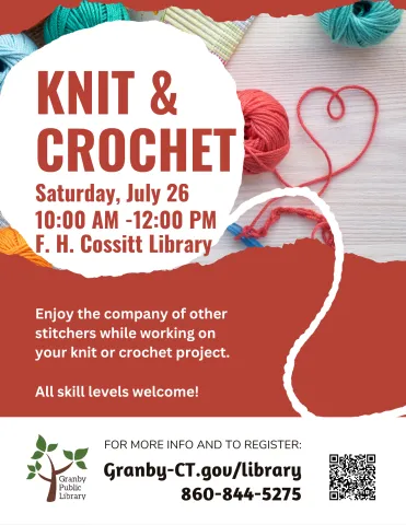 Knit & Crochet July 2025 Flyer