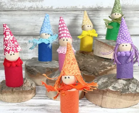 Wooden Peg Gnomes