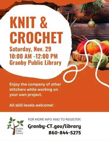 November Knit & Crochet flyer