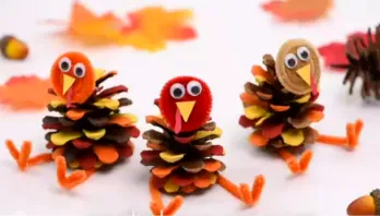 turkey pinecones