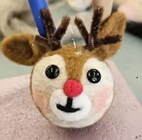 Felted Rudolph the Reindeer