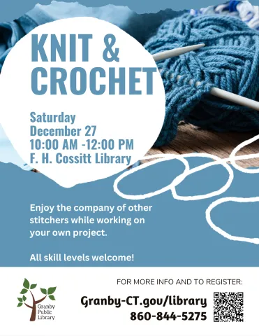 Knit & Crochet December Flyer