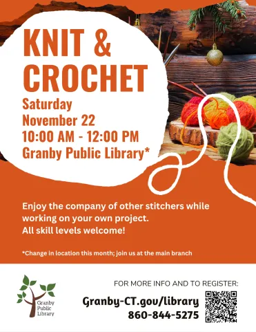 Knit & Crochet flyer