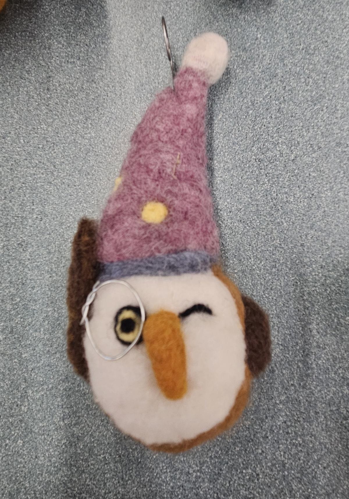 Felted Wise Owl 