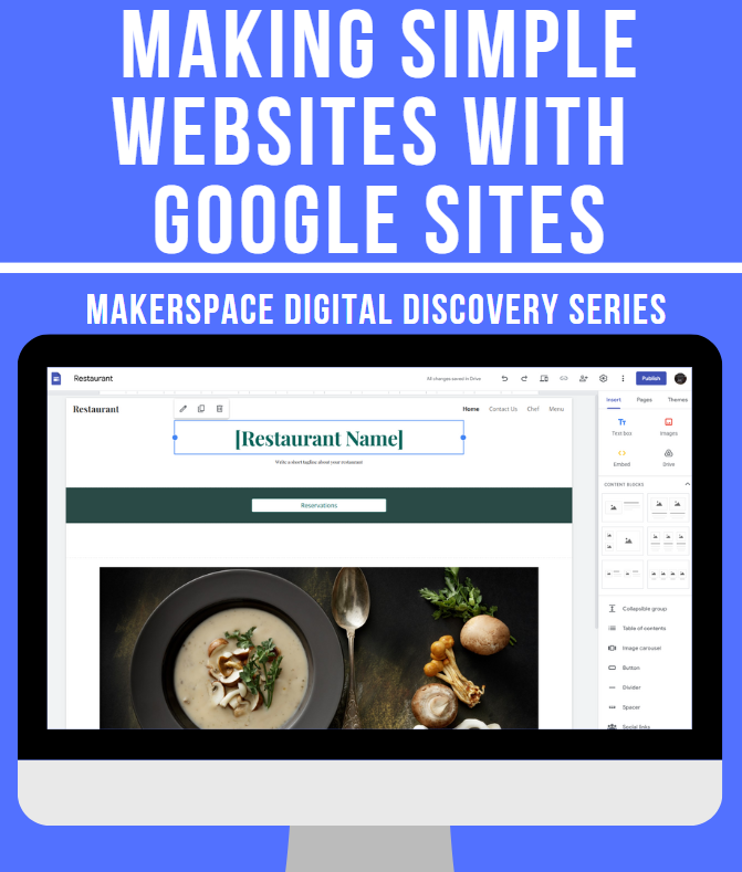 Digital Discovery Series - Making Websites with Google Sites