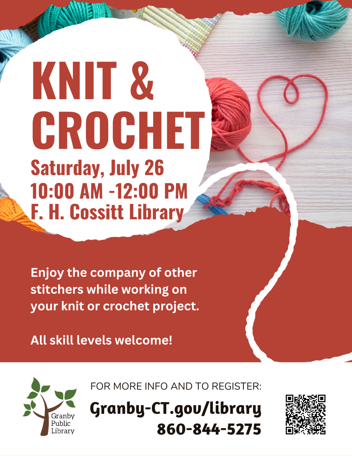 Knit & Crochet July 2025 Flyer