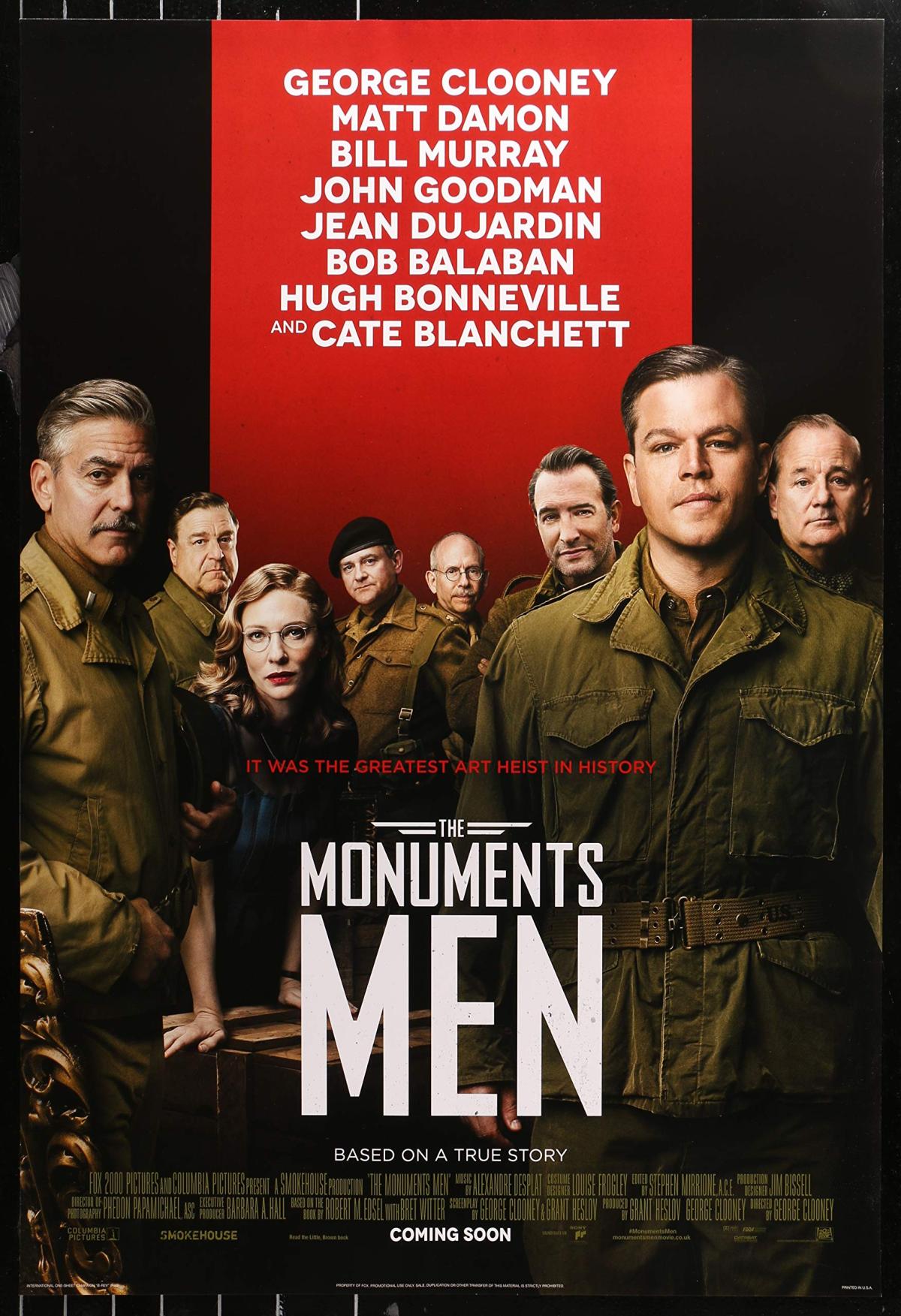 The Monuments Men movie poster