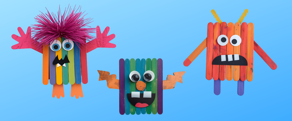 popsicle stick monsters