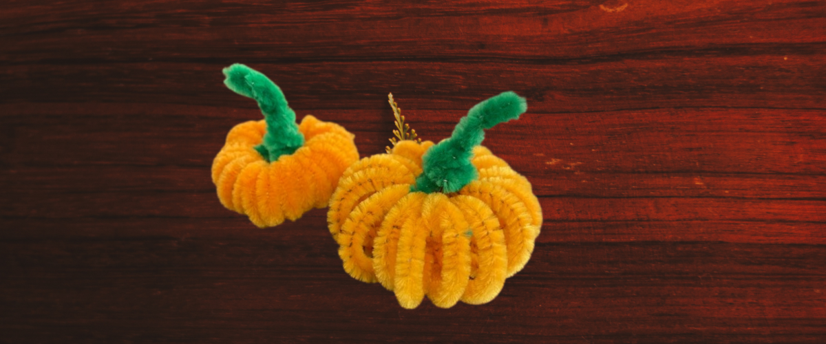  picture of pipe cleaner pumpkin